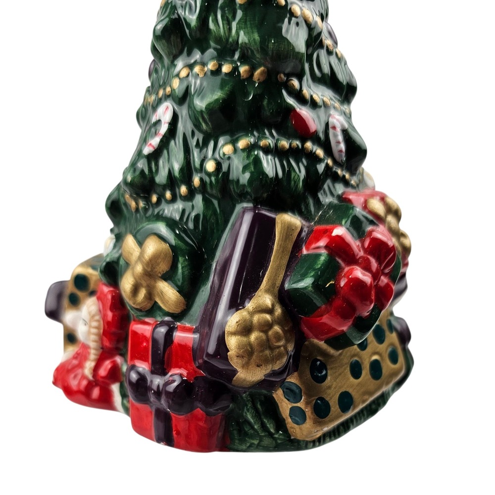Allure 1996‎ Christmas Tree Ceramic Soap Dispenser Holiday Decor - Picture 5 of 12